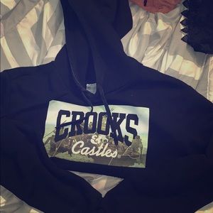 Crop hoodie , crooks$castles